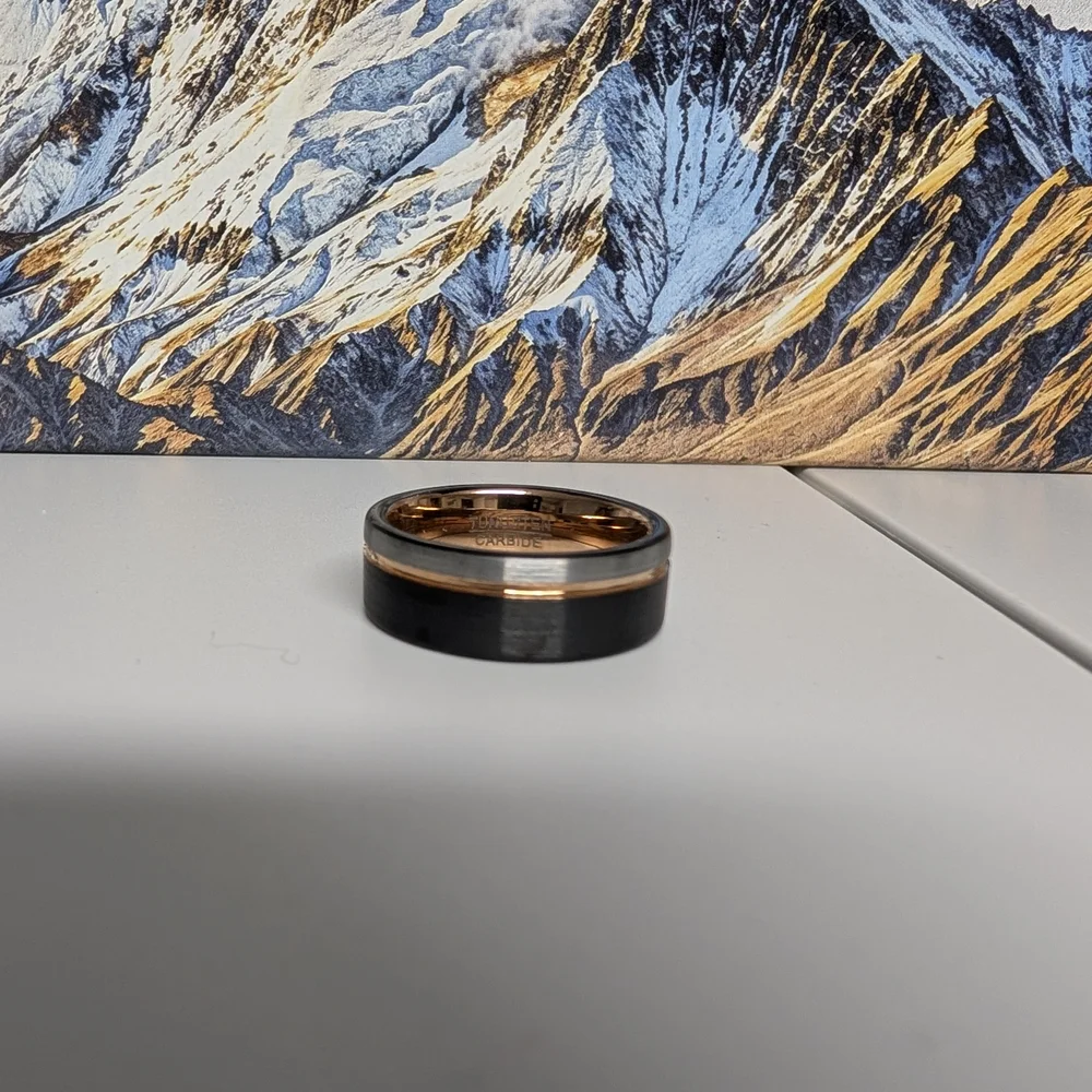 Black and Silver Men's Ring